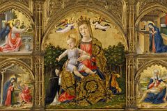 24 The Madonna of Humility, the Annunciation, the Nativity and the Pieta - Bartolomeo Vivarini 1465 - Robert Lehman New York Metropolitan Museum Of Art